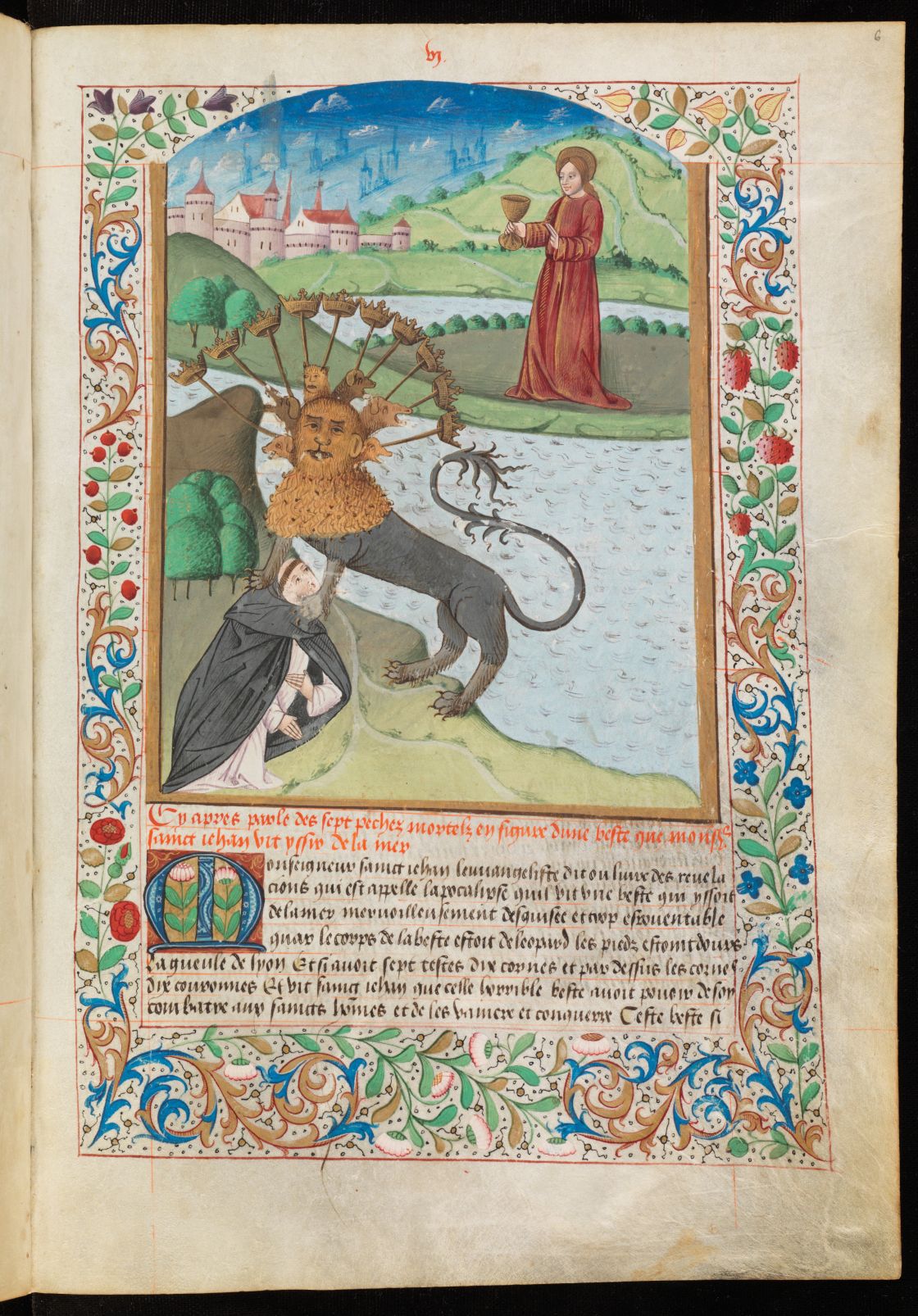 Genève, Bibliothèque de Genève, Ms. fr. 163, f. 6r – Laurent d'Orléans, Somme le roi